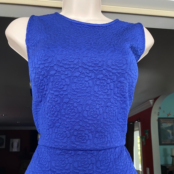 💙🌹~Rockabilly Vintage Retro~Sleeveless Blue Rose Dress~XL~🌹💙 - Picture 5 of 5